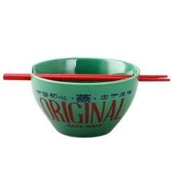 Bioworld Disney Mickey Mouse Ramen Noodle Bowl With Chopsticks -Fashion T Shirt Shop 0010634 disney mickey mouse ceramic ramen bowl with chopsticks