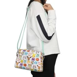 Bioworld Pokémon Faces Metal Badge Crossbody Handbag -Fashion T Shirt Shop 0022225 pokemon faces metal badge handbag 55ad8601 b574 43a2 aaef 6ed765837fa0