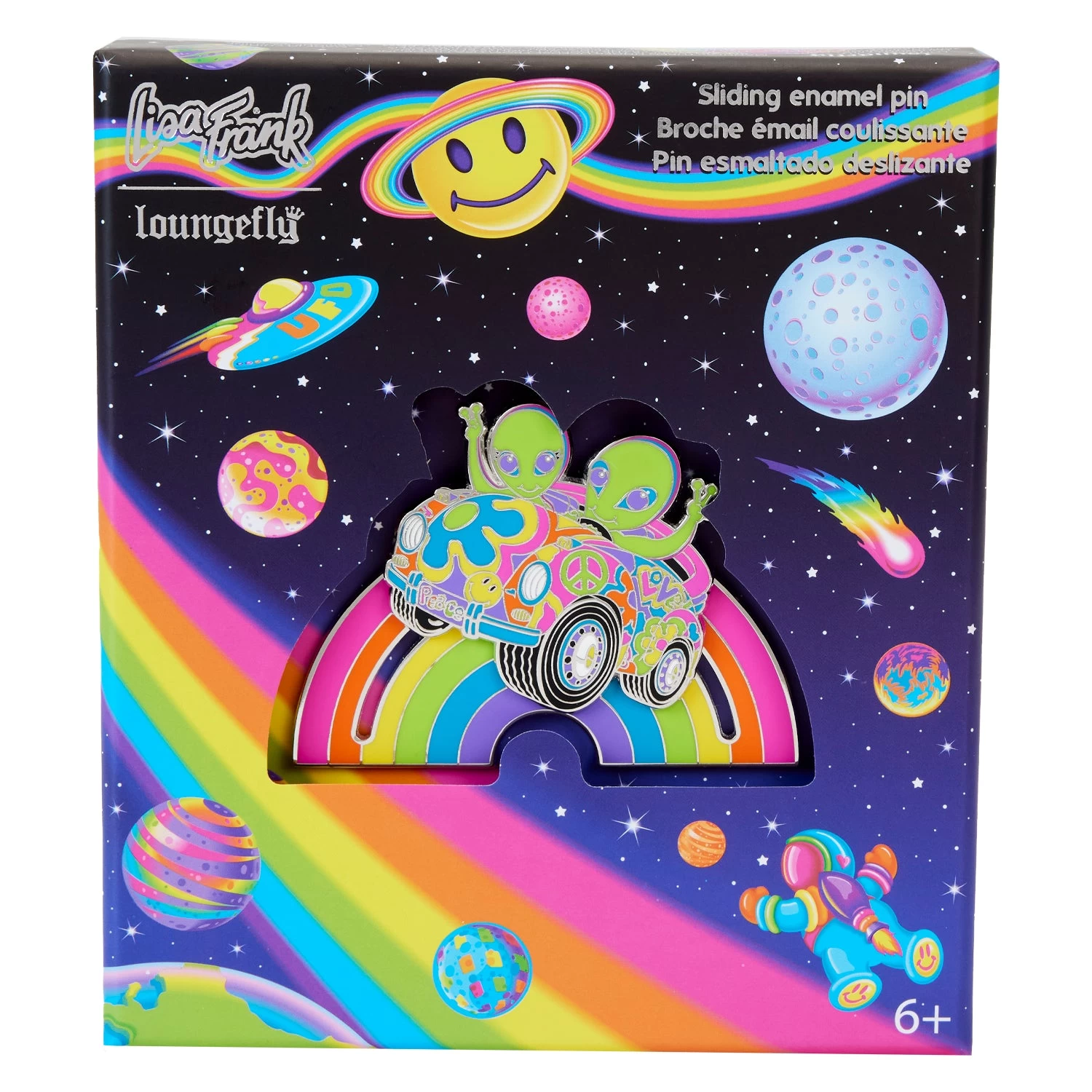 Loungefly Lisa Frank Zoomer & Zorbit 3" Limited Edition Collector Box Pin - *PREORDER* 1 Loungefly Lisa Frank Zoomer & Zorbit 3" Limited Edition Collector Box Pin - *PREORDER*