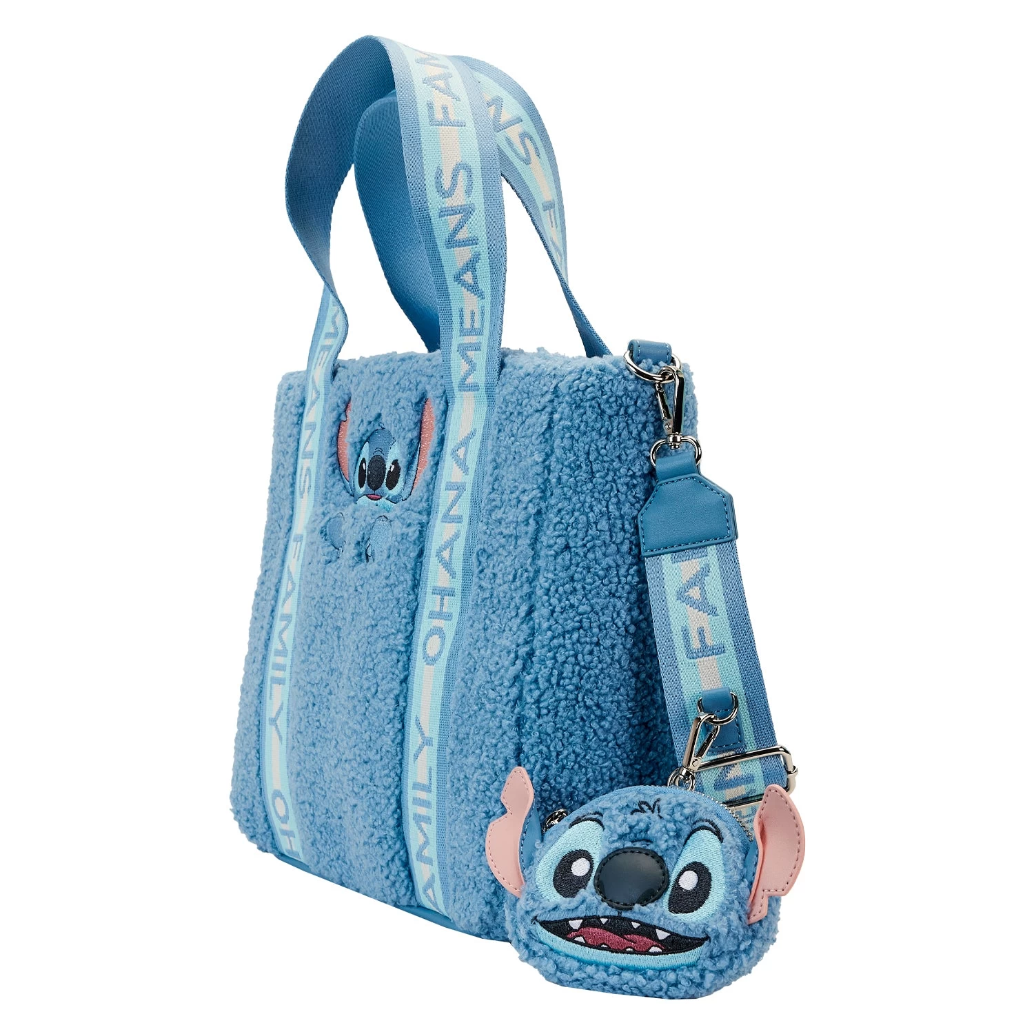 Loungefly Disney Stitch Plush Tote Bag With Coin Purse - *PREORDER* 2 Loungefly Disney Stitch Plush Tote Bag With Coin Purse - *PREORDER* - Image 2