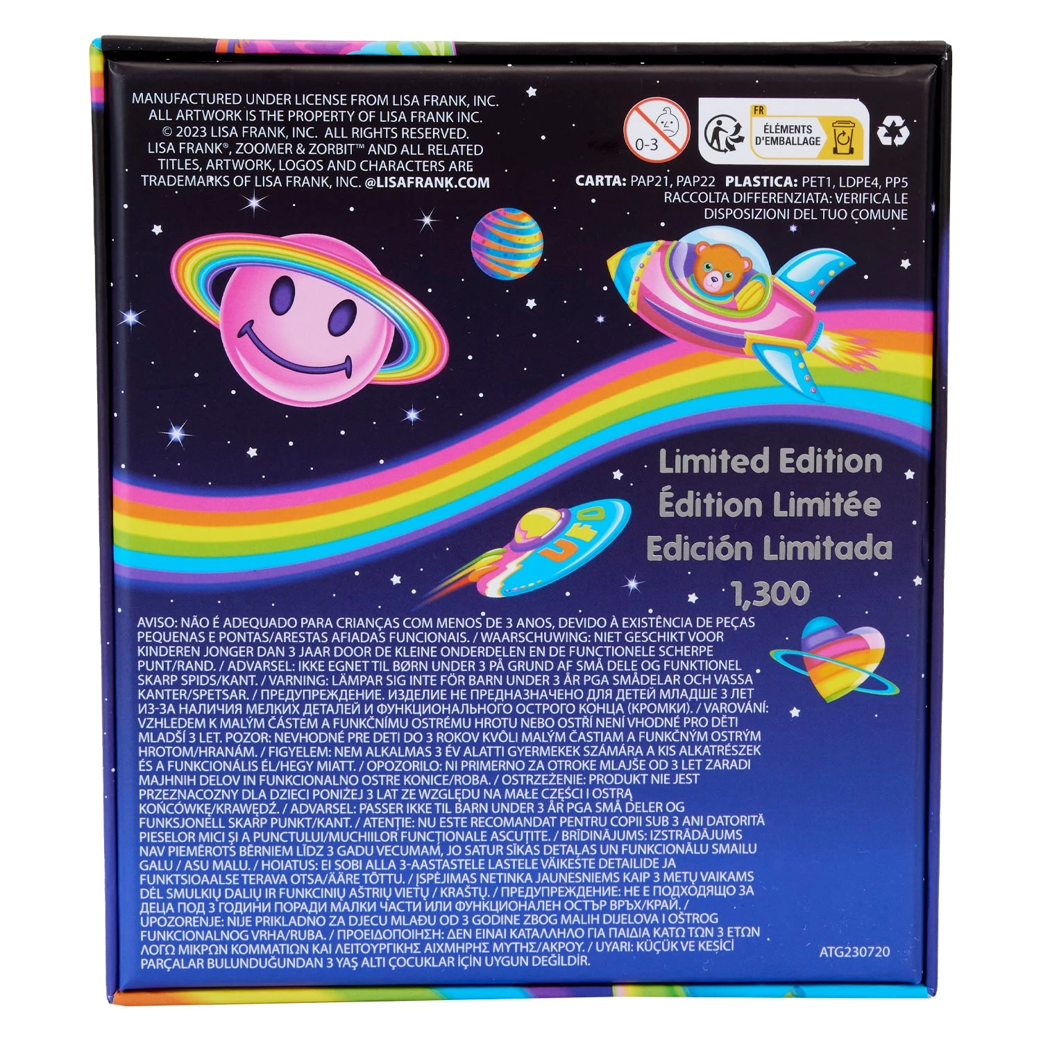 Loungefly Lisa Frank Zoomer & Zorbit 3" Limited Edition Collector Box Pin - *PREORDER* 3 Loungefly Lisa Frank Zoomer & Zorbit 3" Limited Edition Collector Box Pin - *PREORDER* - Image 3