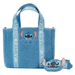Loungefly Disney Stitch Plush Tote Bag With Coin Purse - *PREORDER*