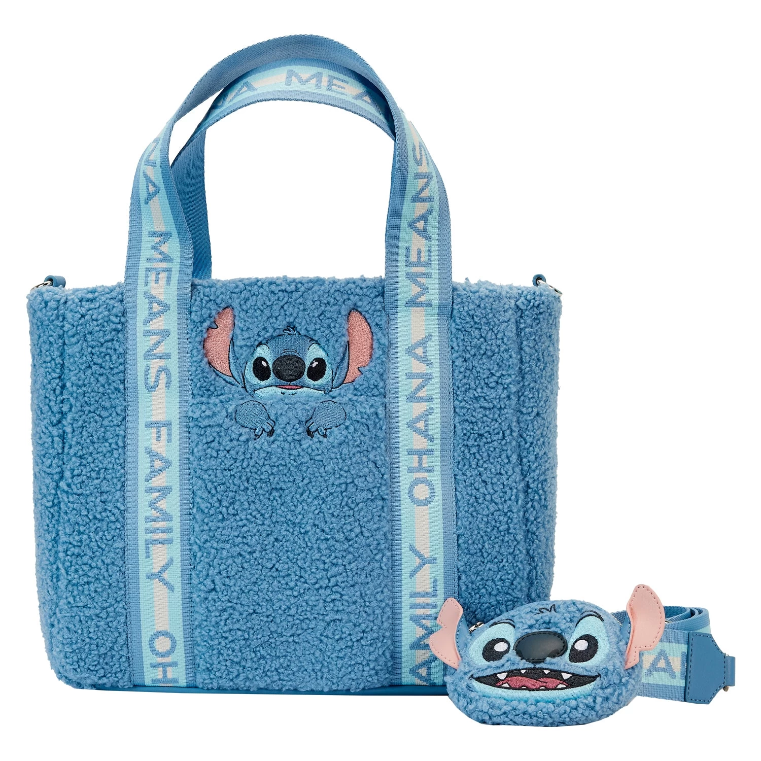 Loungefly Disney Stitch Plush Tote Bag With Coin Purse - *PREORDER* 1 Loungefly Disney Stitch Plush Tote Bag With Coin Purse - *PREORDER*