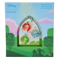 Loungefly Disney Sleeping Beauty Stained Glass Fairies 3" Limited Edition Collector Box Pin - *PREORDER*