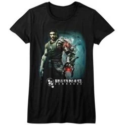 Junior's Bionic Commando Steam Arm T-Shirt