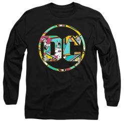 Men's DC Comics Batman 80S Bat Logo Long Sleeve Tee