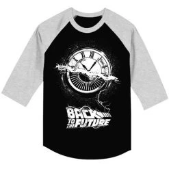 Men's Back To The Future Wheel Of Time Raglan Tee