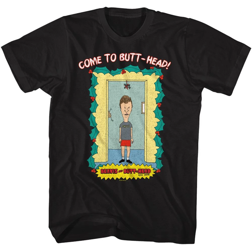 Beavis And Butthead Under Mistletoe T-Shirt 1 Beavis And Butthead Under Mistletoe T-Shirt