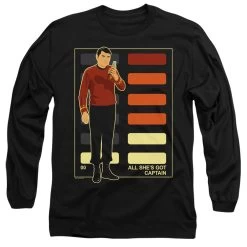 Men's Star Trek Tos All She'S Got Captain Long Sleeve Tee