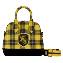 Loungefly WB Harry Potter Varsity Hufflepuff Plaid Crossbody - *PREORDER*