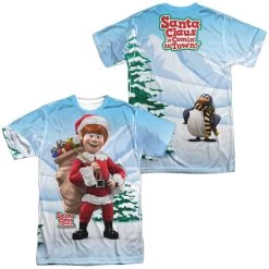 Men's Santa Claus Is Coming To Town Helpers Sublimated Tee -Fashion T Shirt Shop DRM132FB ATPP