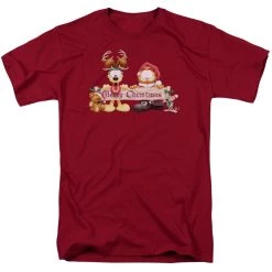 Men's Garfield Christmas Banner Tee