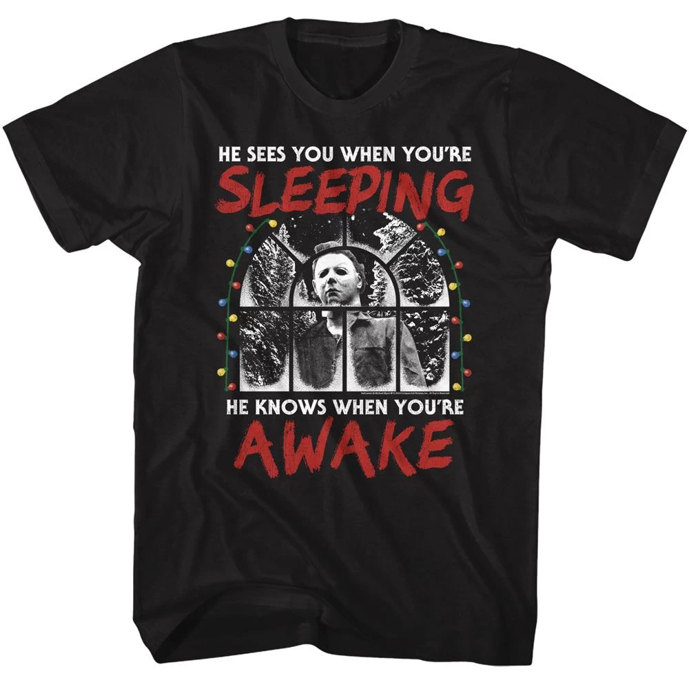 Halloween Sees You When You're Sleeping T-Shirt 1 Halloween Sees You When You're Sleeping T-Shirt