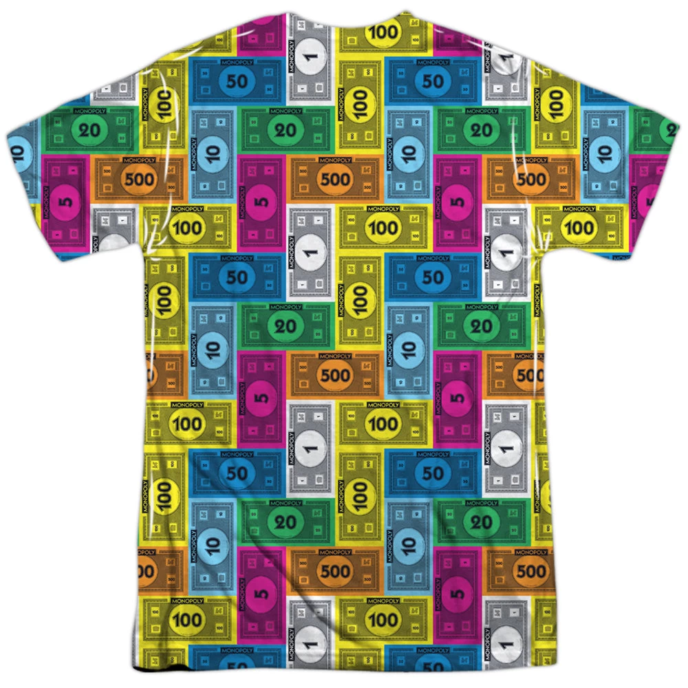 Men's Monopoly Cash Rich Sublimated Tee 2 Men's Monopoly Cash Rich Sublimated Tee - Image 2