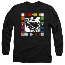 Men's Monopoly Game Board Long Sleeve T-Shirt