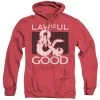 Men's Dungeons And Dragons Lawful Good Heather Pullover Hoodie