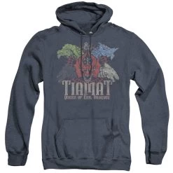 Men's Dungeons And Dragons Tiamat Queen Of Evil Heather Pullover Hoodie