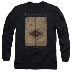 Harry Potter Marauders Map Words Long Sleeve Tee