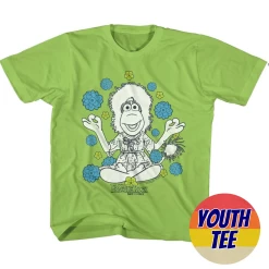Youth Fraggle Rock Mokey And Flowers T-Shirt
