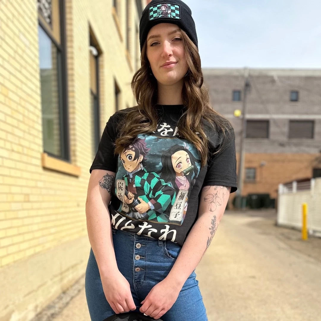 Bioworld Demon Slayer Sublimated Patch Beanie 4 Bioworld Demon Slayer Sublimated Patch Beanie - Image 4