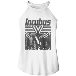 Junior's Incubus Star Background Rocker Tank Top