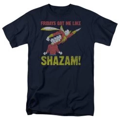 DC Comics Shazam Friday's Got Me Like T-Shirt