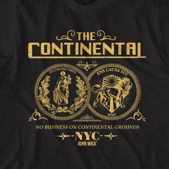 John Wick Coin Double Sided T-Shirt 2 John Wick Coin Double Sided T-Shirt - Image 2