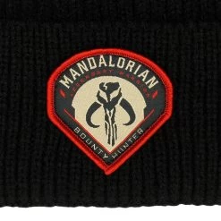 Bioworld Star Wars The Mandalorian Patch Beanie -Fashion T Shirt Shop KC9D47STW 3