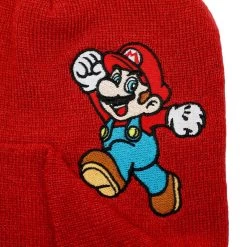 Bioworld Super Mario Bros. Nintendo Mario Peek-A-Boo Beanie 5 Bioworld Super Mario Bros. Nintendo Mario Peek-A-Boo Beanie -Fashion T Shirt Shop KC9FQVSMB 3