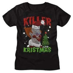 Junior's Killer Klowns Killer Kristmas T-Shirt