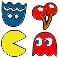 Bioworld Pac-Man 4Pc Enamel Pin Set