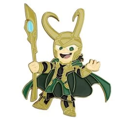 Bioworld Marvel Loki Chibi 3 Inch Lapel Pin