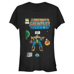 Junior's Marvel Thanos Comic Cover T-Shirt