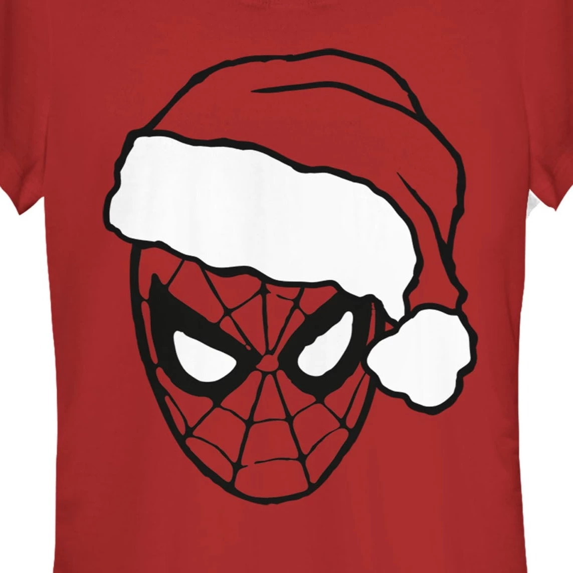 Junior's Marvel Christmas Spidey T-Shirt 2 Junior's Marvel Christmas Spidey T-Shirt - Image 2