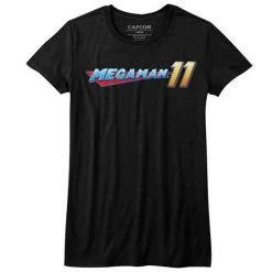 Junior's Mega Man Mega Logo T-Shirt