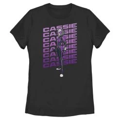 Women's Marvel Ant-Man And The Wasp Quantumania Cassie Name Stacked T-Shirt
