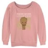 Junior's Marvel I Am Groot Cute Groot Linework Raglan Pullover