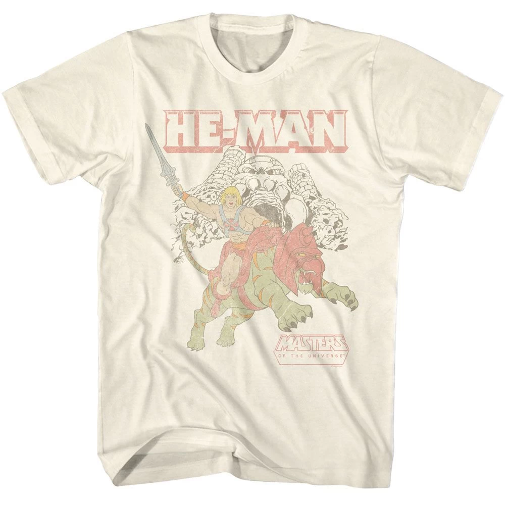 Masters Of The Universe He-Man And Battle Cat At Castle Grayskull T-Shirt 1 Masters Of The Universe He-Man And Battle Cat At Castle Grayskull T-Shirt