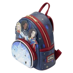 Loungefly Marvel The Marvels Glow Mini Backpack -Fashion T Shirt Shop MVBK0269 LFMARVELTHEMARVELSGROUPMINIBACKPACK0965QUARTER 66679b7d 6a13 4dda 99a8 e4b8cedc6fb6