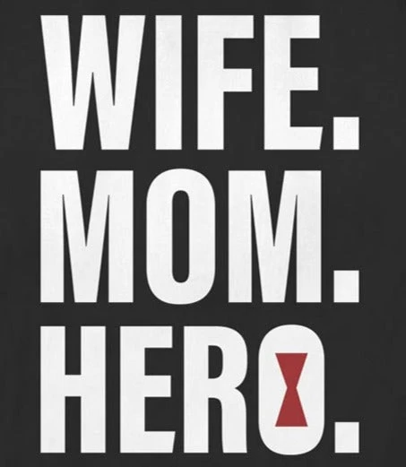 Women's Marvel Seasonal Wife Mom Black Widow T-Shirt 2 Women's Marvel Seasonal Wife Mom Black Widow T-Shirt - Image 2