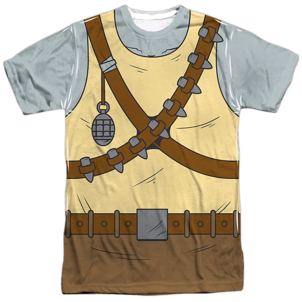 Teenage Mutant Ninja Turtles Rocksteady Costume Sublimated T-Shirt 1 Teenage Mutant Ninja Turtles Rocksteady Costume Sublimated T-Shirt