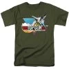 Men's Top Gun Distress Logo Tee