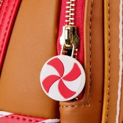 Loungefly Peanuts Snoopy Gingerbread Mini Backpack -Fashion T Shirt Shop PNBK0028 LFPEANUTSSNOOPYGINGERBREADHOUSEMINIBACKPACK41ZIPPER