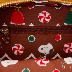 Loungefly Peanuts Snoopy Gingerbread House Figural Crossbody -Fashion T Shirt Shop PNTB0014 LFPEANUTSSNOOPYGINGERBREADHOUSEFIGURALCROSSBODY52INSIDE