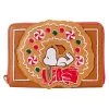 Loungefly Peanuts Snoopy Gingerbread Wreath Zip Wallet