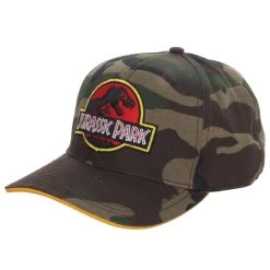 Bioworld Jurassic Park Camo Pre-Curved Snapback Hat