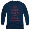 Men's DC Comics Superman Call Superman Long Sleeve Tee