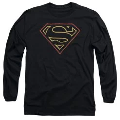 Men's DC Comics Superman Colored Shield Long Sleeve Tee