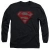 Men's DC Comics Superman Elephant Rose Shield Long Sleeve Tee