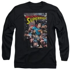Men's DC Comics Superman Action One Long Sleeve Tee